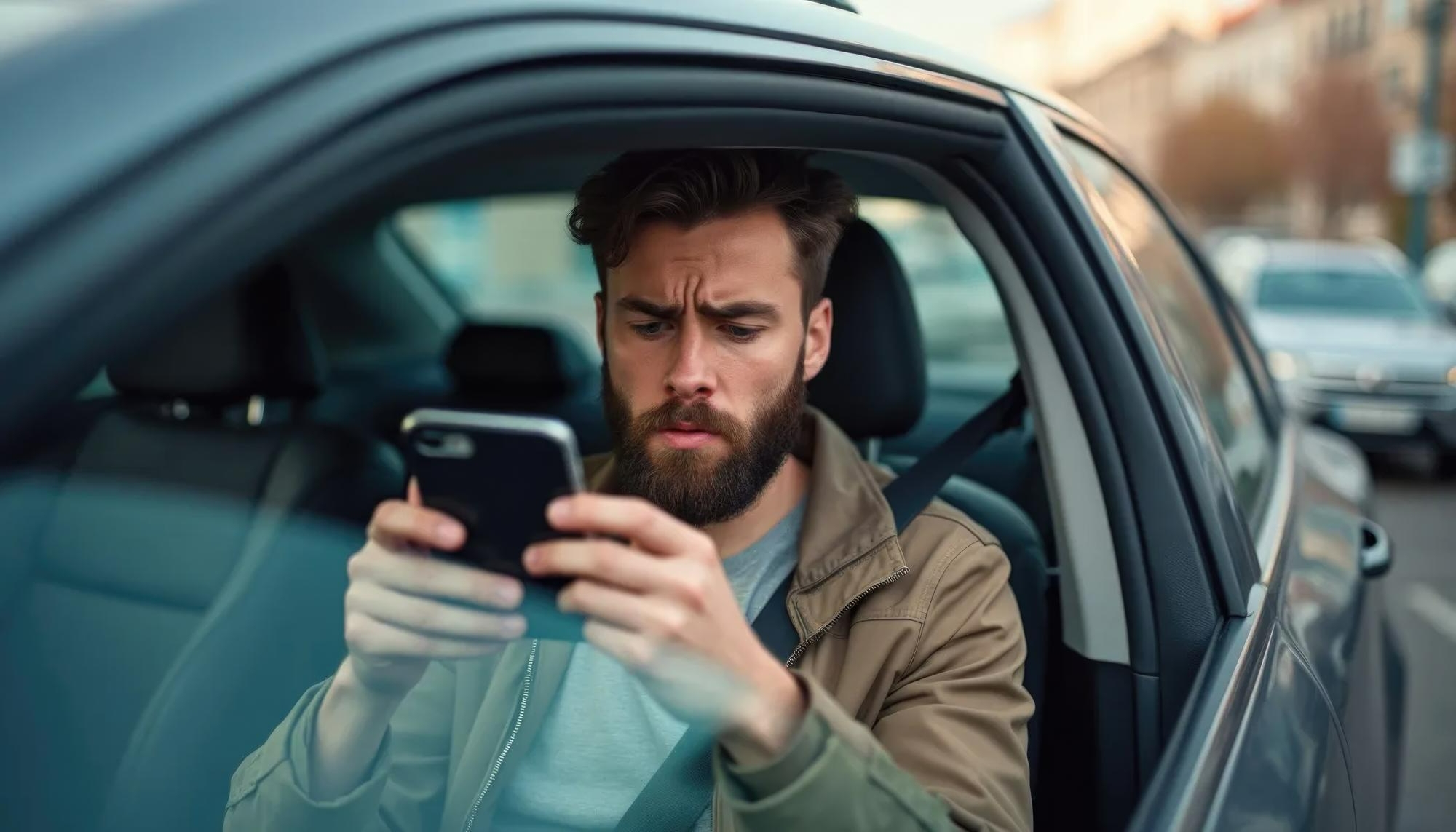 a distracted driving