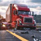 Collision of a semi truck with box trailer a passenger car on the highway road, as a result of which both cars were damaged, await the arrival of the police to draw up an accident report. How Long Do I Have to Sue After a Truck Accident in Dallas
