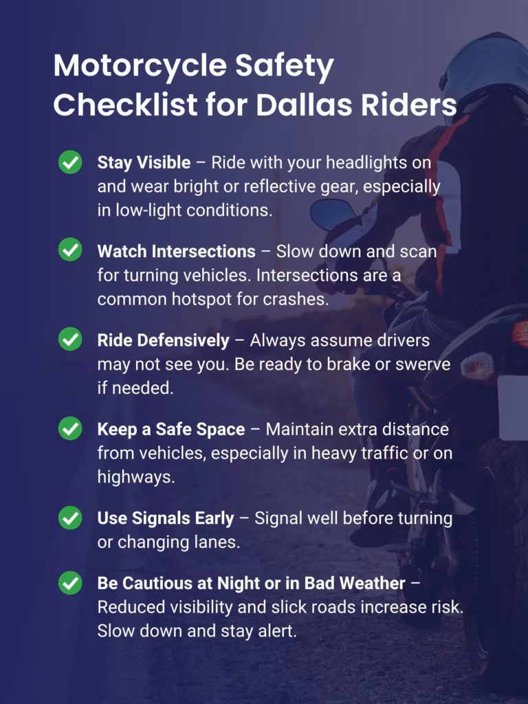 Motorcycle Safety Checklist for Dallas Riders